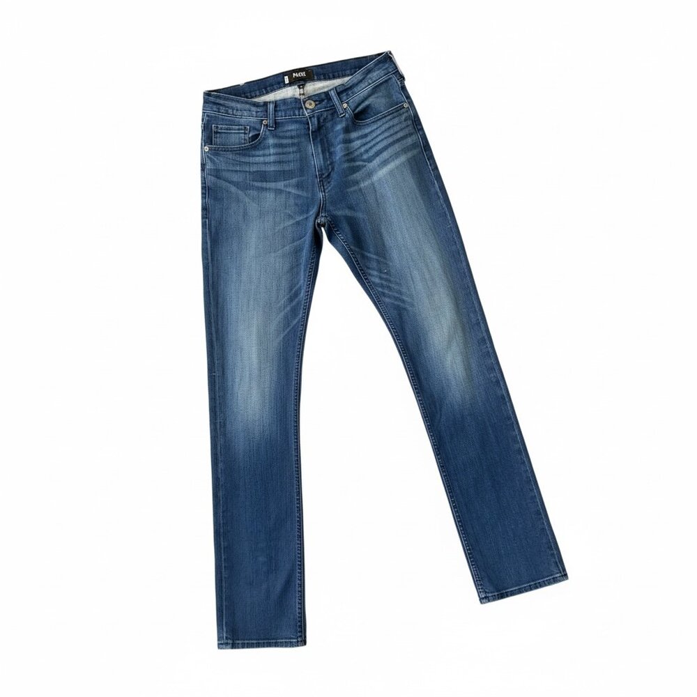 PAIGE Men's Slim Straight Jeans - Blue Wash
